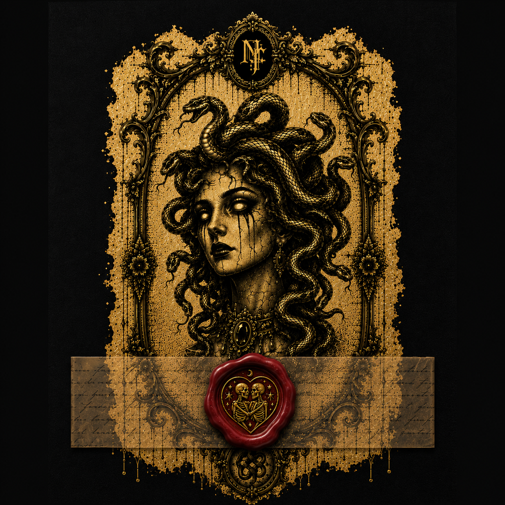Medusa – Gilded Collection Layered Fine Art Print