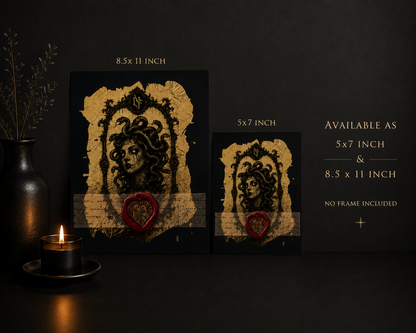Medusa – Gilded Collection Layered Fine Art Print