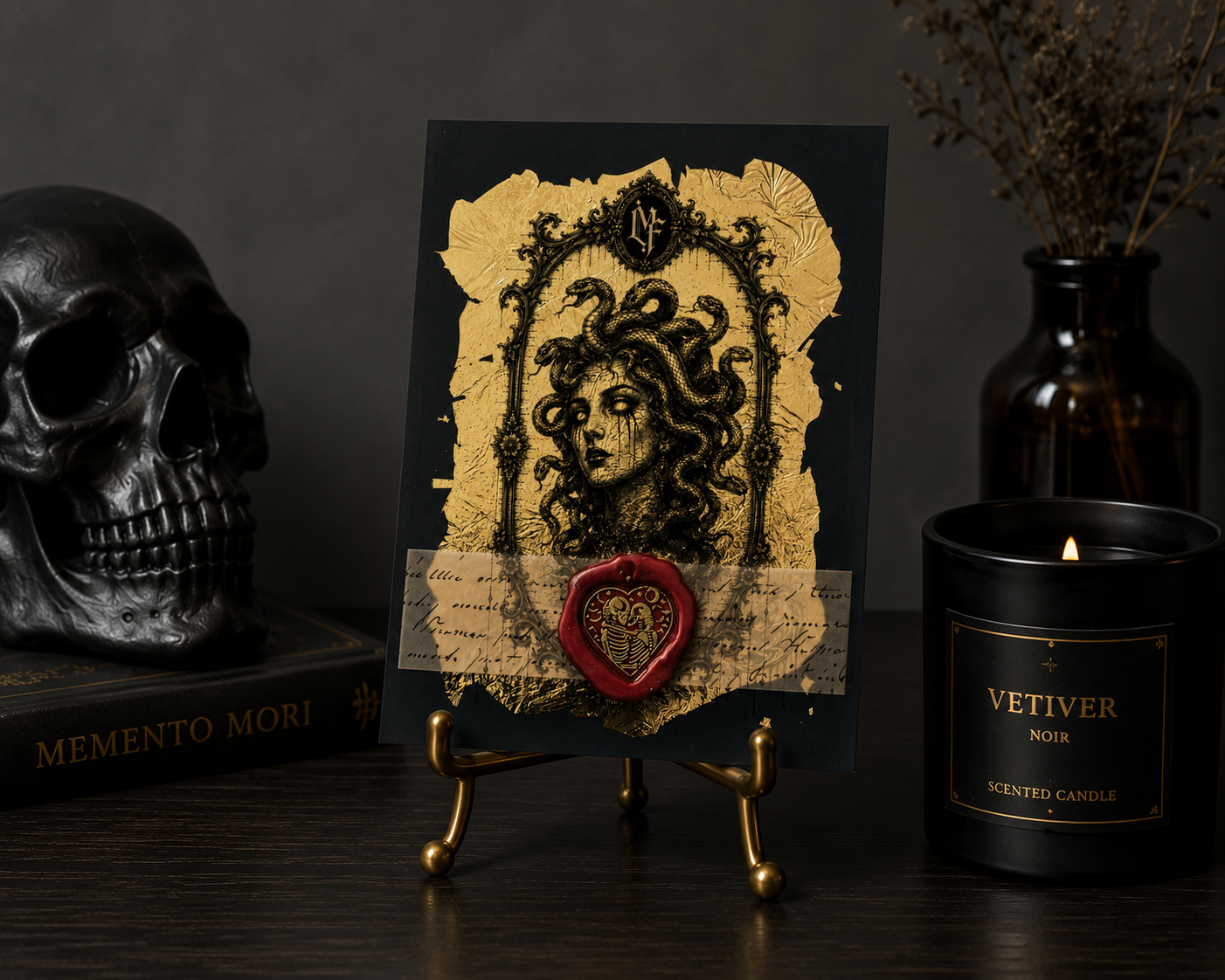 Medusa – Gilded Collection Layered Fine Art Print